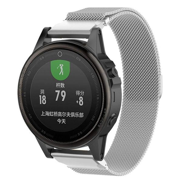 Garmin fenix 5s plus silver with black clearance band